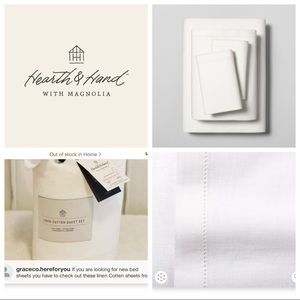 Queen Linen Blend with Hem Stitch Sheet Set, Color: Sour Cream